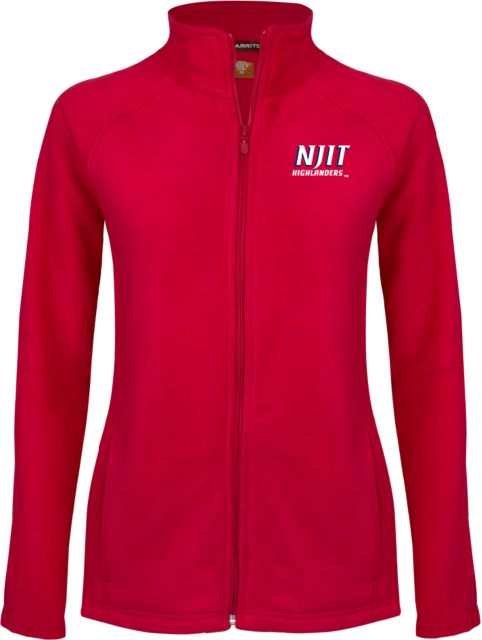 NJIT Ladies Fleece Full Zip Jacket Stacked Wordmark - ONLINE ONLY