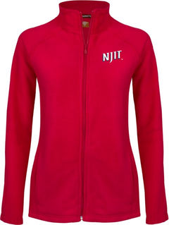 NJIT Womens Fleece Full Zip Jacket NJIT Wordmark - ONLINE ONLY