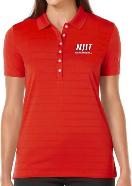 NJIT Ladies Callaway Opti Vent Polo Stacked Wordmark - ONLINE ONLY