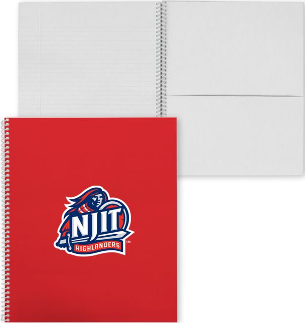 NJIT College Spiral Notebook w/Clear Coil Official Logo - ONLINE ONLY