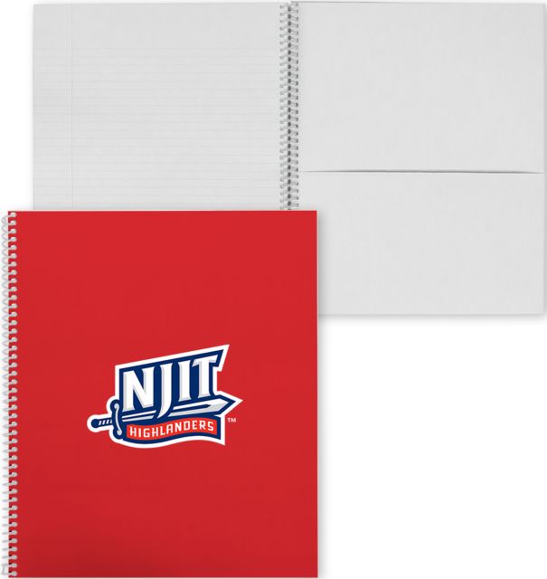 NJIT College Spiral Notebook w/Clear Coil NJIT Mark - ONLINE ONLY