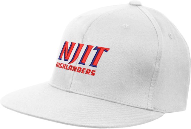 NJIT OttoFlex Flat Bill Pro Style Hat Stacked Wordmark - ONLINE ONLY