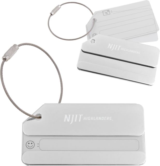NJIT Luggage Tag Wordmark Flat Engraved - ONLINE ONLY