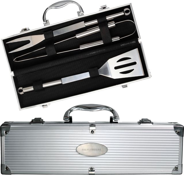 NJIT Grill Master 3pc BBQ Set Highlanders Flat Engraved - ONLINE ONLY