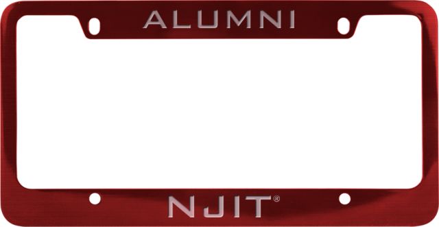 NJIT Alumni Metal License Plate Frame Alumni - ONLINE ONLY