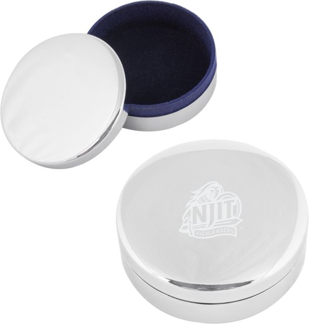 NJIT Elegant Round Trinket Box Official Logo Engraved - ONLINE ONLY