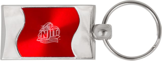 NJIT Silverline Wave Key Holder Official Logo Engraved - ONLINE ONLY