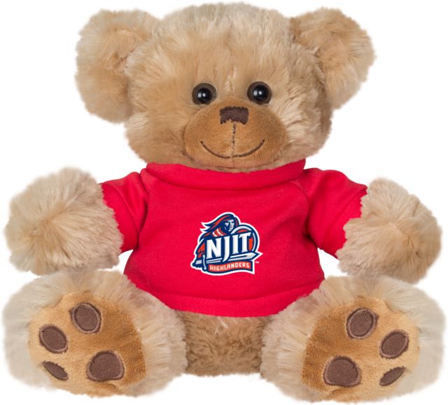 NJIT Plush Big Paw 8 1/2 inch Bear w/ Shirt Official Logo - ONLINE ONLY