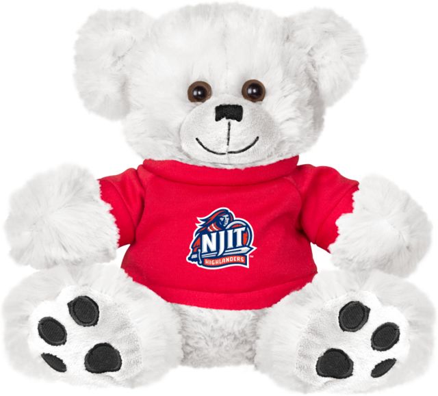 NJIT Plush Big Paw 8 1/2 inch Bear w/ Shirt Official Logo - ONLINE ONLY