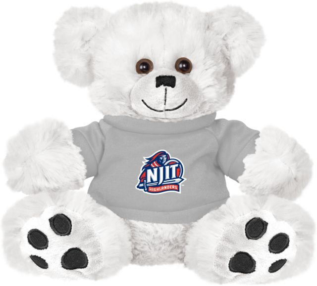 NJIT Plush Big Paw 8 1/2 inch Bear w/ Shirt Official Logo - ONLINE ONLY
