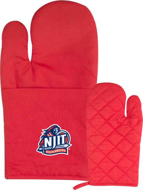 NJIT Quilted Canvas Oven Mitt Official Logo - ONLINE ONLY