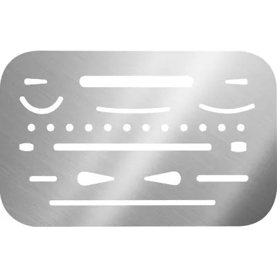 STAINLESS STEEL ERASING SHIELD - New (SKU: 8614354)