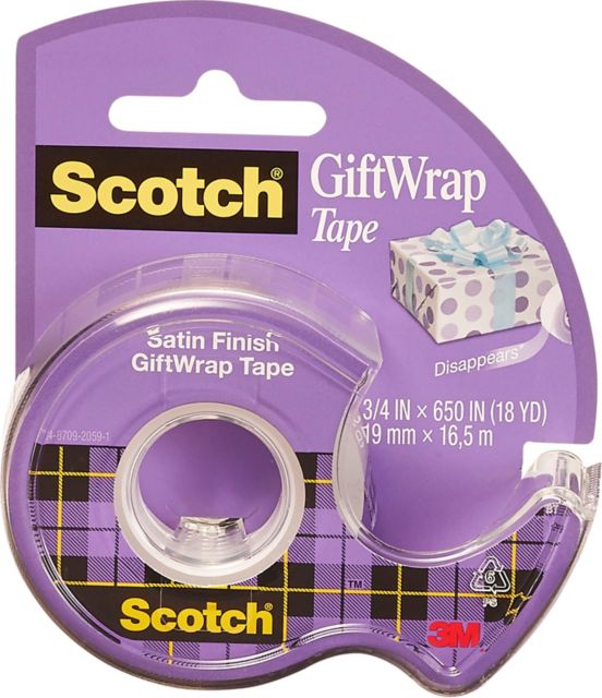 TAPE 15 GIFT WRAP SATIN 3/4 INCH X 18 YARD