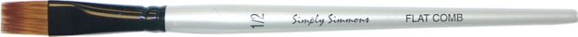 SIMPLY SIMMONS BRUSH FLAT COMB 1/2