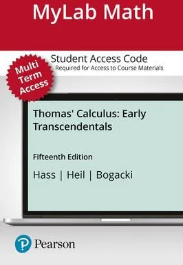 MyLab Math with Pearson eText Access Code for Thomas' Calculus : Early Transcendentals