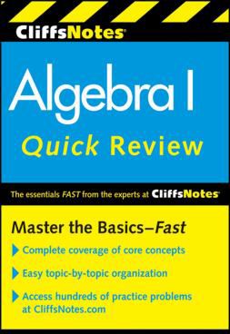 CLIFFSNOTES ALGEBRA I QUICK RE