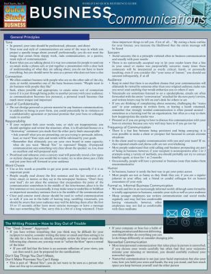 BUSINESS COMMUNICATIONS