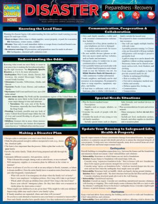 DISASTER PREPAREDNESS & RECOVE