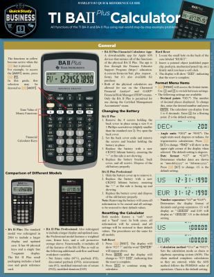 TI BA II PLUS CALCULATOR