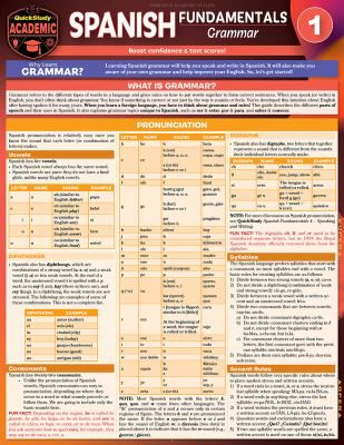 Spanish Fundamentals 1 - Grammar (update & expansion)