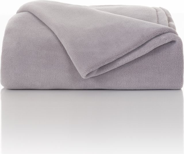 TWIN XL PLUSH BLANKET - GRAY