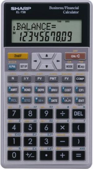 CALC SHARP EL738FB AMORT FINAN