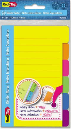 Sticky Divider Notes 4x6 60ct